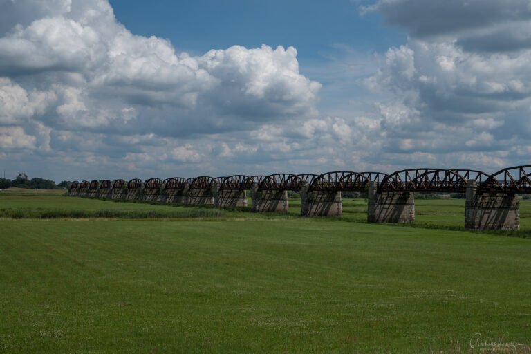 Alte Eisenbahnbrücke in Dömitz an der Elbe